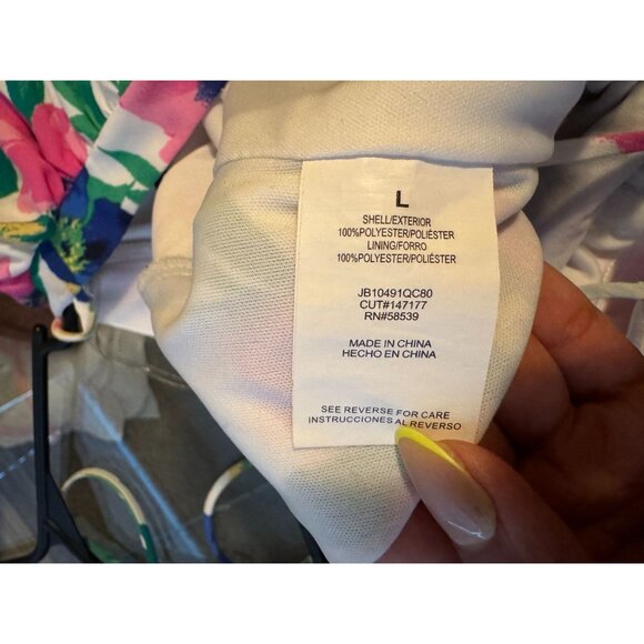 Xtraordinary Floral‎ Multicolor Back Tie Short Dress Woman's Large | g2 - Picture 8 of 9